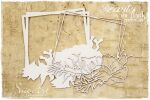 SNI Chipboard-Shapes/Laserstanzteile - Beauty in the Dark Square Frame with Flowers layered