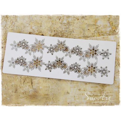 SNI Chipboard-Shapes/Laserstanzteile - Frosty Moments Snowflakes borders