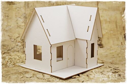 SNI Chipboard-Shapes/Laserstanzteile - Haus 3D