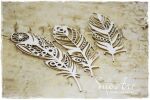 SNI Chipboard-Shapes/Laserstanzteile - Mandala Dreams Openwork feathers
