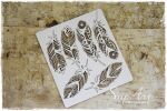 SNI Chipboard-Shapes/Laserstanzteile - Mandala Dreams Openwork feathers