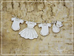 SNI Chipboard-Shapes/Laserstanzteile - Baby Girl...