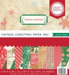 CSM Paper Pad 6"x6" - Vintage Christmas