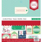 CSM Paper Pad 6"x6" - Christmas Tags