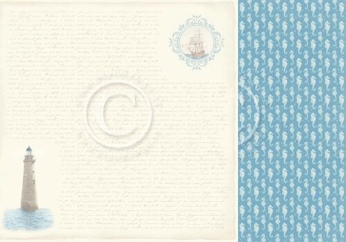 PIO Cardstock - Seaside Stories Message in a Bottle