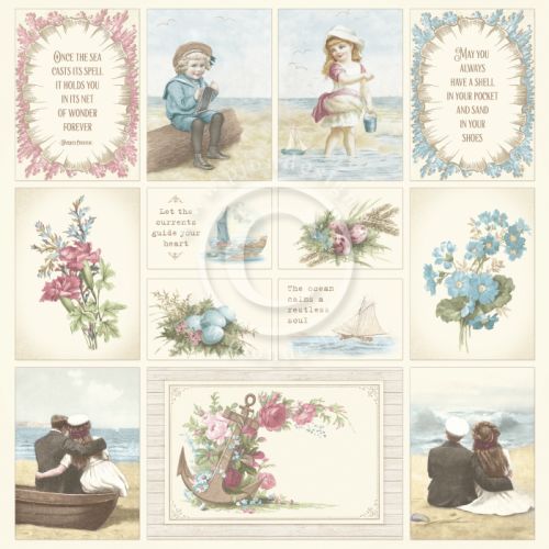 PIO Cardstock - Seaside Stories Images from the Past I