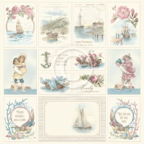 PIO Cardstock - Seaside Stories Images from the Past II