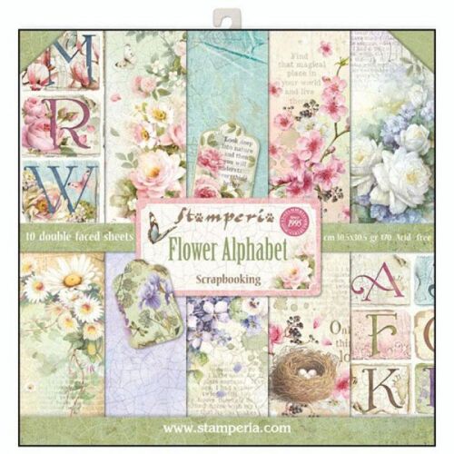 STP Paper Pad 12x12" - Flower Alphabet