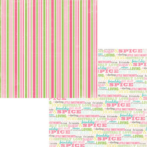 CTB Cardstock - True Friends Sugar and Spice Stripe