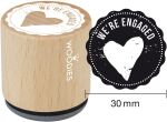 WDD Holzstempel rund - Were engaged