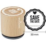 WDD Holzstempel rund - Save the Date