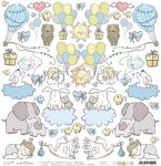 CCL Cardstock - Sweet Prince Cut-Outs mit Glitter