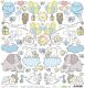 CCL Cardstock - Sweet Prince Cut-Outs mit Glitter
