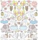 CCL Cardstock - Sweet Princess Cut-Outs mit Glitter