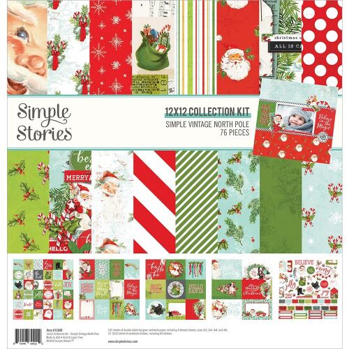 SST Paper Pack 12x12" - Vintage North Pole Collection Kit
