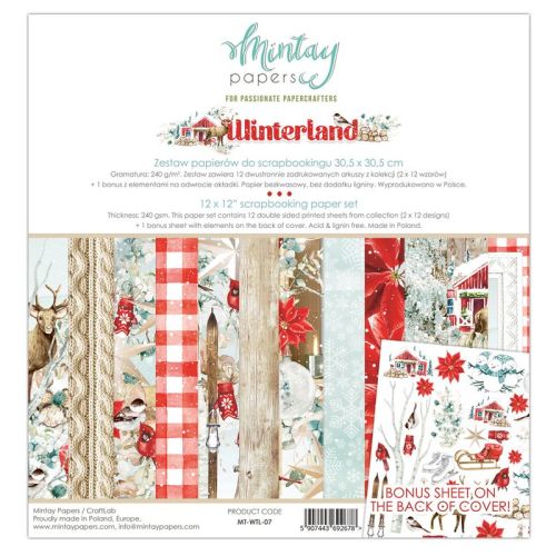 MTY Paper Pad 12"x12" - Winterland