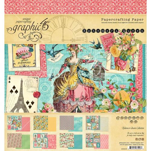 G45 Paper Pad 8"x8" - Ephemera Queen