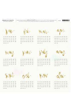 AMC Cardstock - Month Cards Cut-Apart