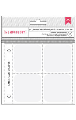 AMC Memorology Ring Photo Sleeves/Klarsichthüllen 4"x4" (2"x2")