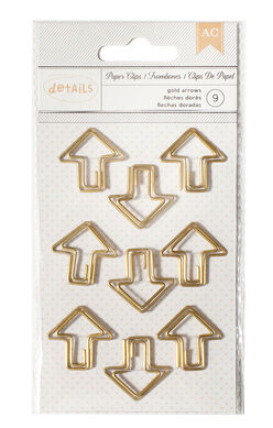 AMC Embellishments - Paper Clips/Büroklammern Arrow