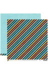 DCWV Cardstock - Playful Pets Diagonal Stripes