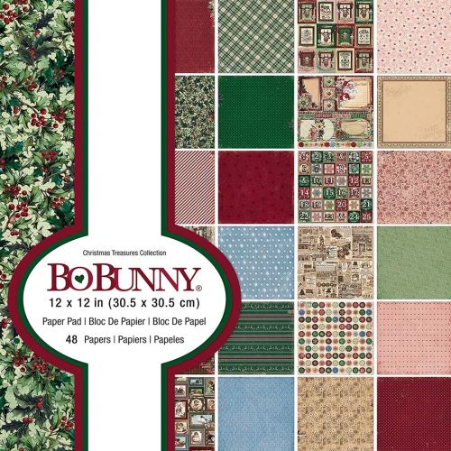 BOB Paper Pad 12"x12" - Christmas Treasure Collection Pack 