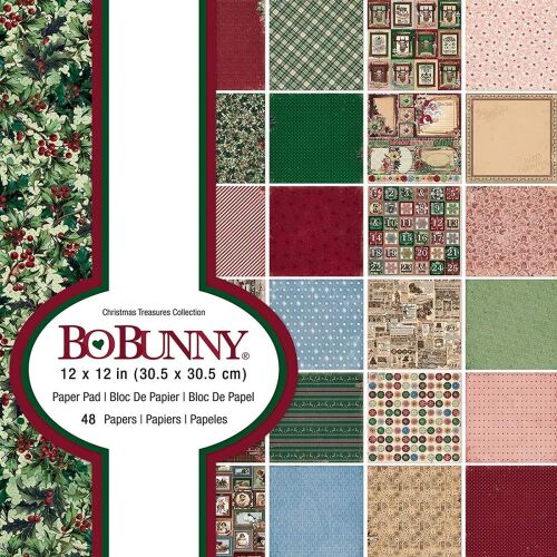 BOB Paper Pad 12"x12" - Christmas Treasure Collection Pack 