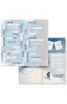 BOB Cardstock - Whiteout Ski Pass Glitter Embossed