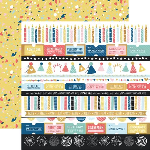 KSC Cardstock - Oh Happy Day Party Popper Foil