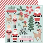 KSC Cardstock - Peppermint Kisses Santa & Co