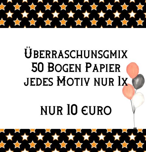 SRH Überraschungspaket 50 Bogen 12"x12" Papier/Cardstock-Mix