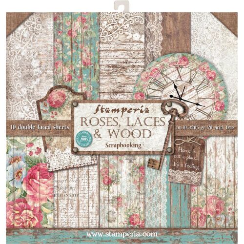 STP Paper Pad 12x12" - Roses & Lace