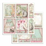 STP Paper Pad 8x8" - Orchids & Cats
