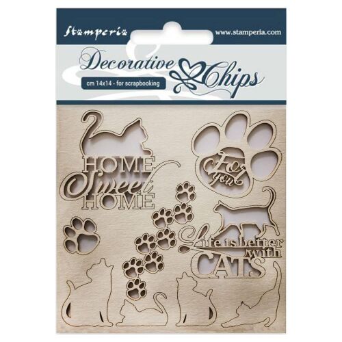 STP Decorative Chips/Laserstanzteile - Cats
