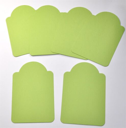 SRH Exklusive Stanzteile - 6 Tags 10x15 cm Hellgrün