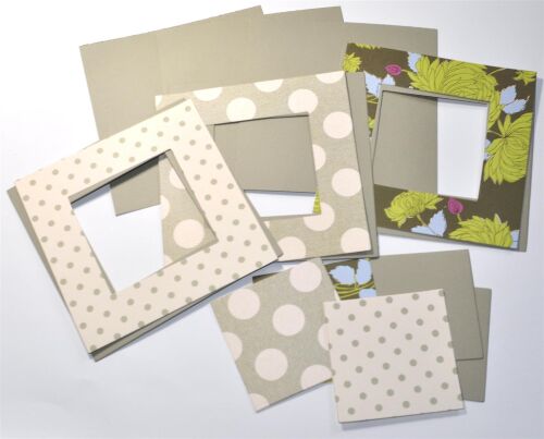 SRH Exklusive Stanzteile - 3 Frames/Rahmen Dots & Floral