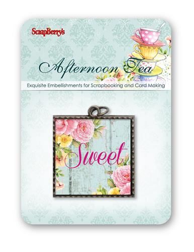 SCB Embellishments - Metal Charm Afternoon Tea