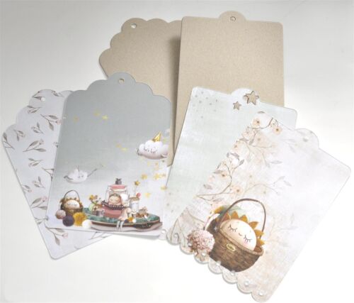 SRH Exklusive Stanzteile - 2 Maxi-Tags 13x20 cm Sleep & Dream 1