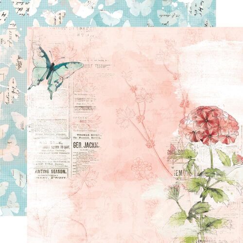 SST Cardstock - Simple Vintage Cottage Fields Dream More