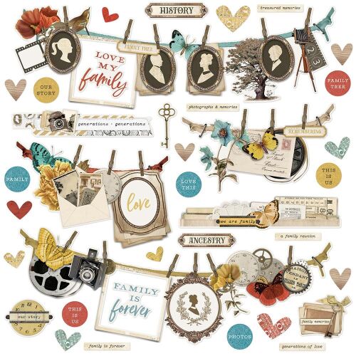 SST Sticker 12x12 - Simple Vintage Ancestry Banner