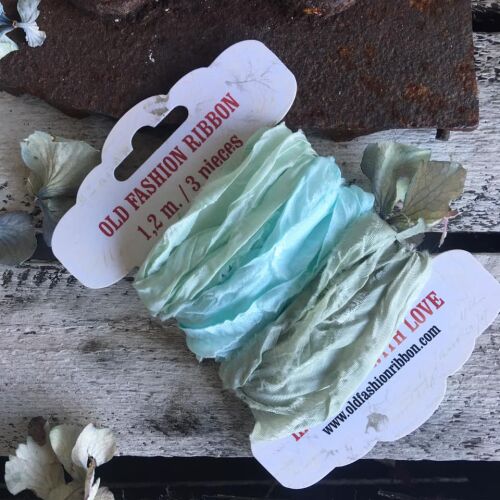 OFR Satin Ribbon - 3 x1,2 m Shabby Minty