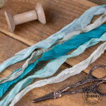 OFR Satin Ribbon - 5 x1,2 m Sea Turquoise-Mix