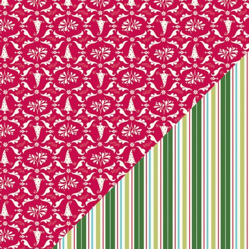 BAZ Cardstock - Classic Christmas Jolly Stripes