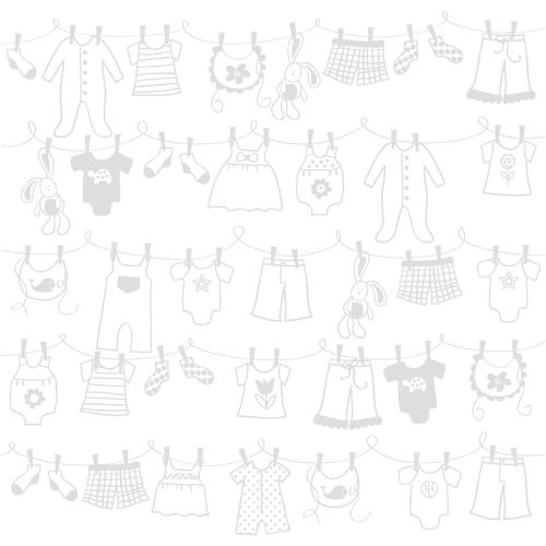 Bazzill Cardstock 12"x12" Schwarz-Weiß-Grau - Lily White Glazed Baby Clothes