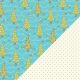 BAZ Cardstock - Whimsey Trees Green Dots