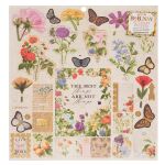 BOB Chipboard Sticker 12x12" - Botanical Journal