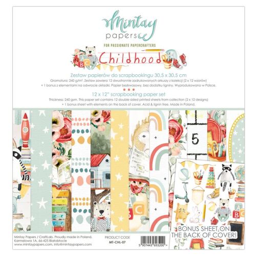 MTY Paper Pad 12"x12" - Childhood