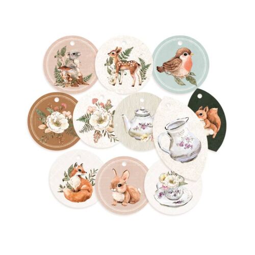 P13 Embellishment - Tag Set Forest Tea Party 01