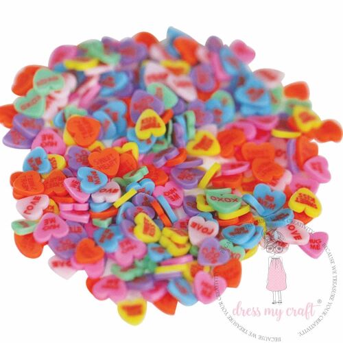 DMC Embellishments - Mini Streuteile/Shakerteile Love Hearts