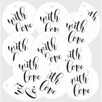 P13 Embellishment - Tag Set with Love